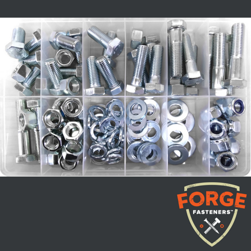 KIT BOLT/NUT/WASHER 8.8 ZP M16